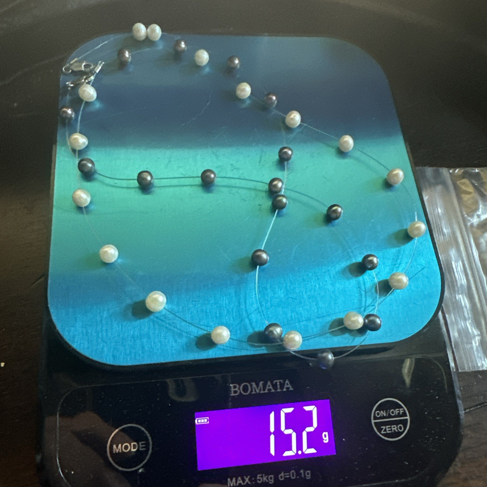 Peter Brams PBD 2 Necklaces 18 Inch Tahitian Culture Pearls 925 Sterling 15.2g
