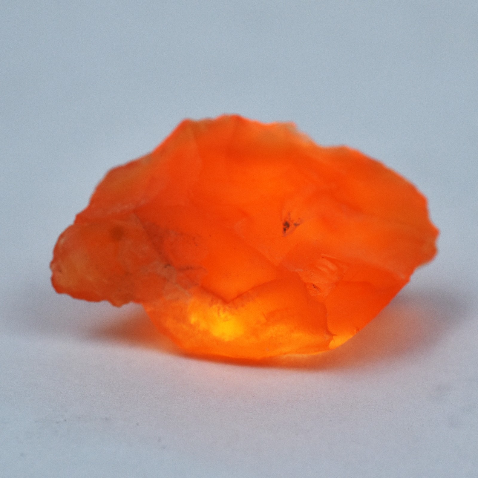 Uncut Orange Sapphire 169.2 Ct Natural Rough SAPPHIRE Certified Gemstone