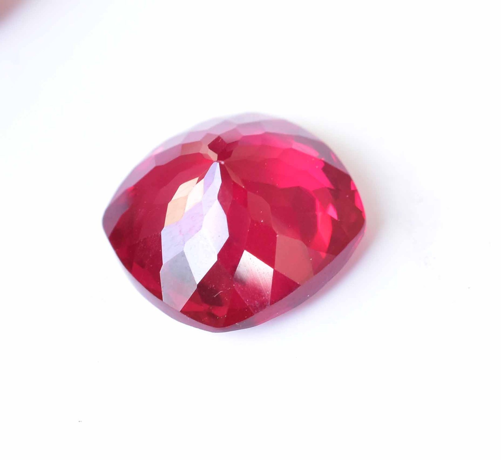 10.00Ct Natural Myanmar Red Spinel Certified Cushion Cut Flawless Loose Gemstone