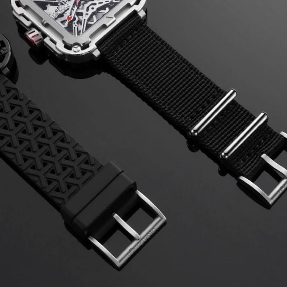 CIGA Design X Series Automatic Openworked Steel Square Black Men’s Watch