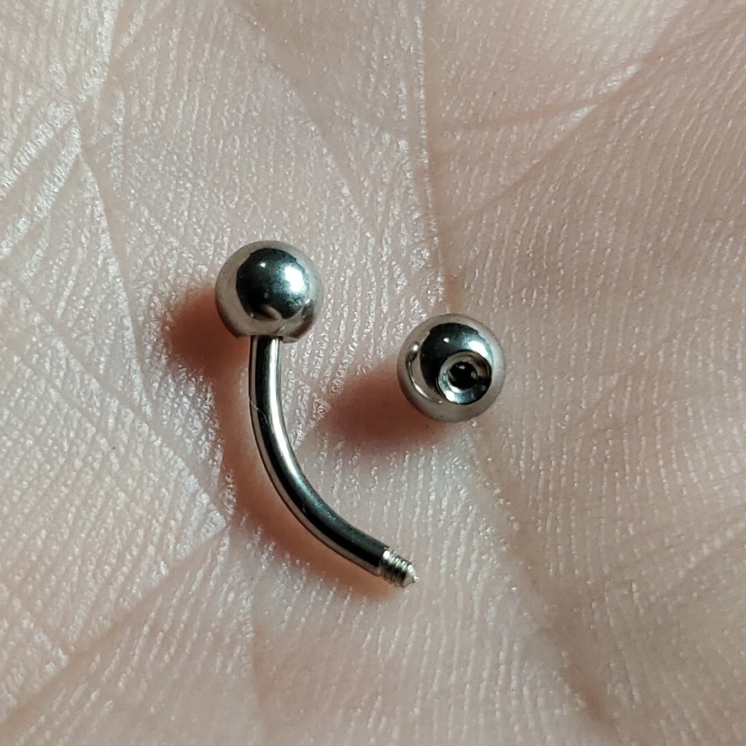 Surgical Steel Curved Barbell 4mm Balls 18g 16g 14g 6mm 8mm 10mm USA Ship Fast