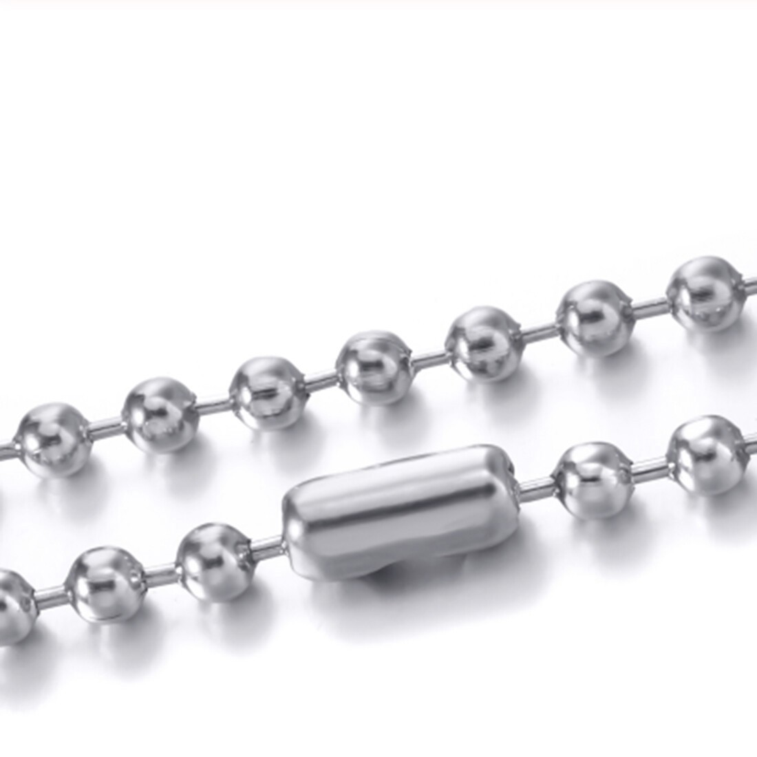 USA Stock Unisexs Stainless Steel Silver Bead Ball Chain Necklace Bracelet 7-28″