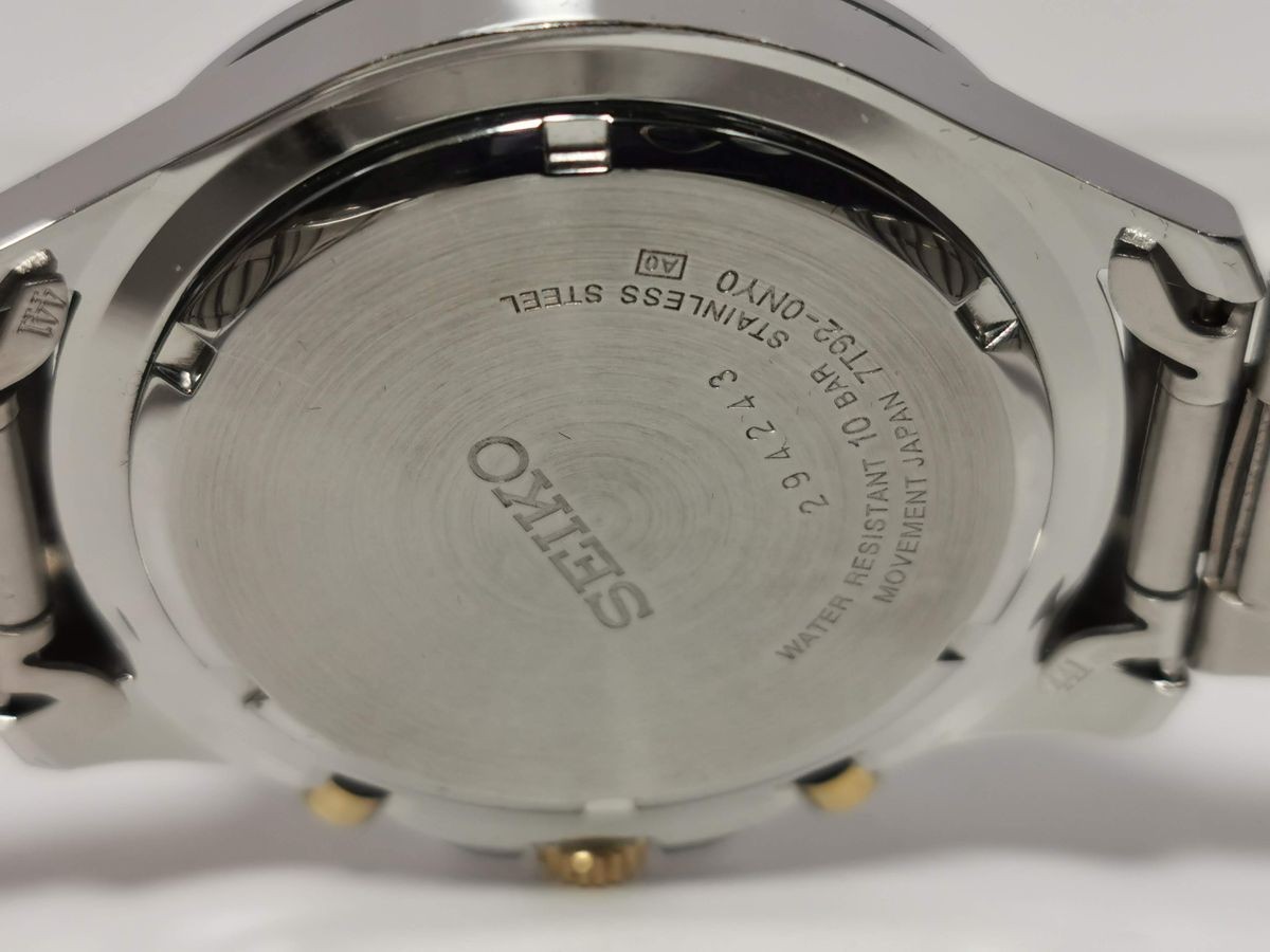 SEIKO SNDE23P1 7T92-0NY0 Combo Chronograph Quartz Men’s Watch From Japan