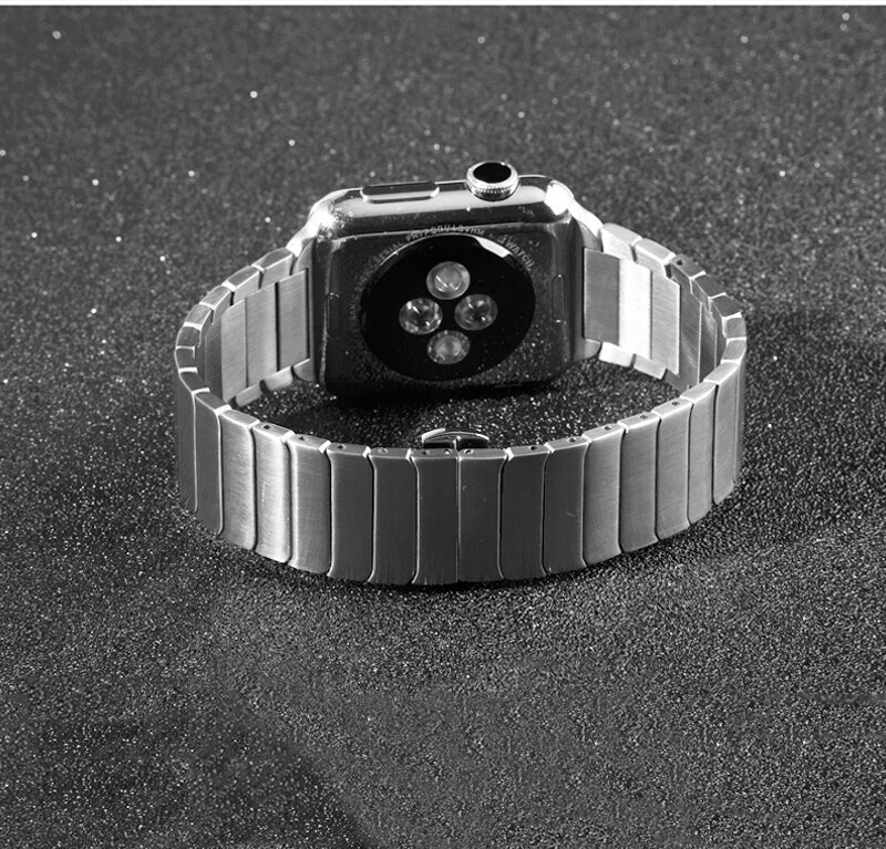 For Apple Watch Ultra 1/2 49mm Metal Strap + Case Stainless Steel Band PC Bumper