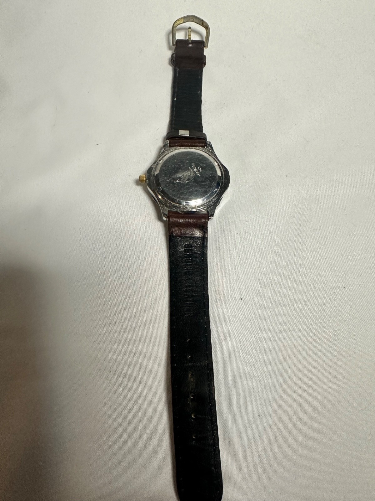 Vintage 90s Nautica 300m 1000FT Quartz Dive Watch Silver Tone Original Strap