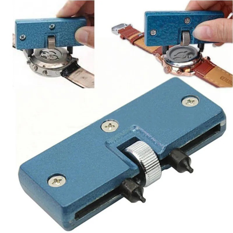 Watch Back Case Opener Adjustable Tool Press Closer Remover Wrench Kit