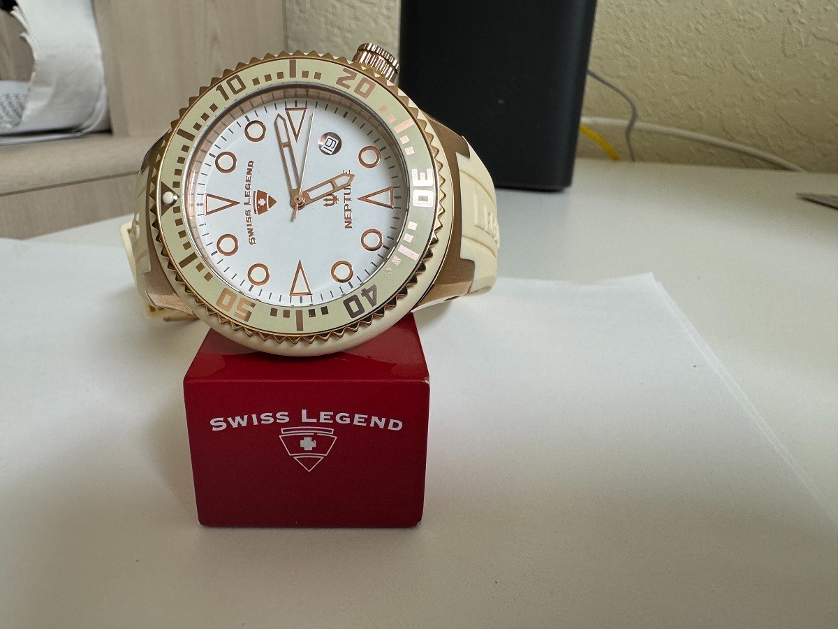 Swiss Legend Men’s Neptune 21848P White dial watch 48mm