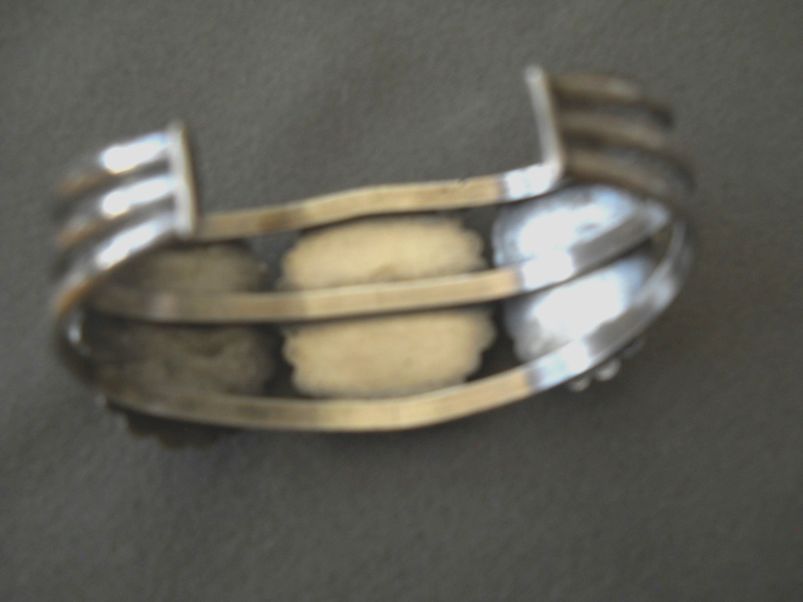 Native American Navajo Blue Turquoise w/Pyrite Sterling Silver Cuff Bracelet 40g