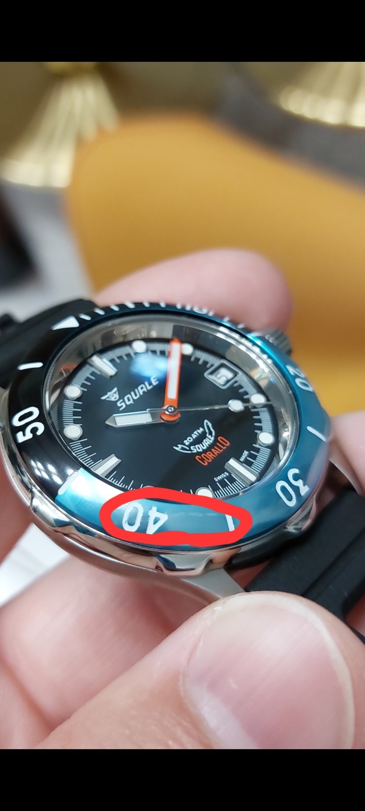 Squale Corallo NOS 2008 Black Dial Automatic Watch. Number 9/100