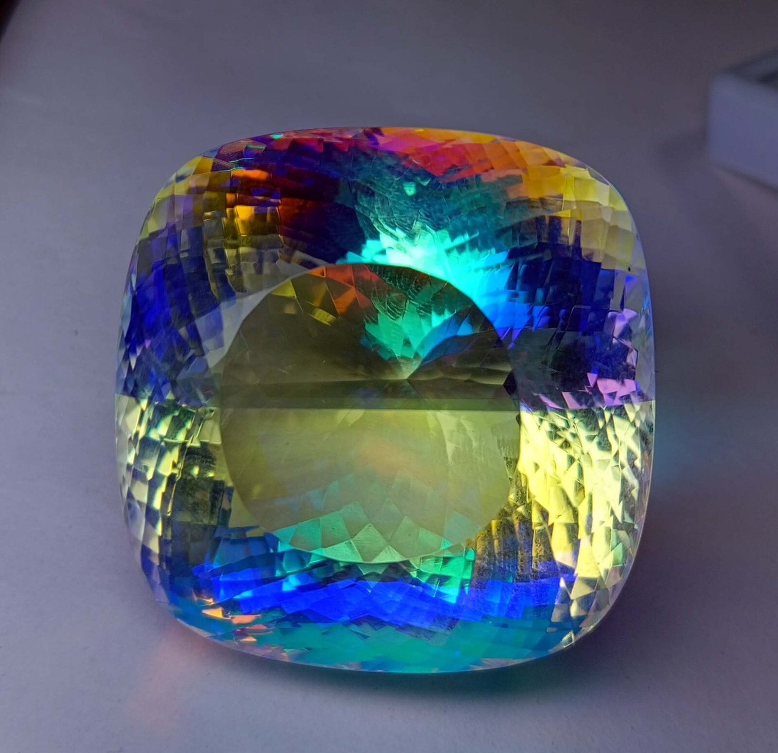 Mystic Topaz EGL Certified Cushion Cut 220.75 Ct Natural Loose Gemstone KH456