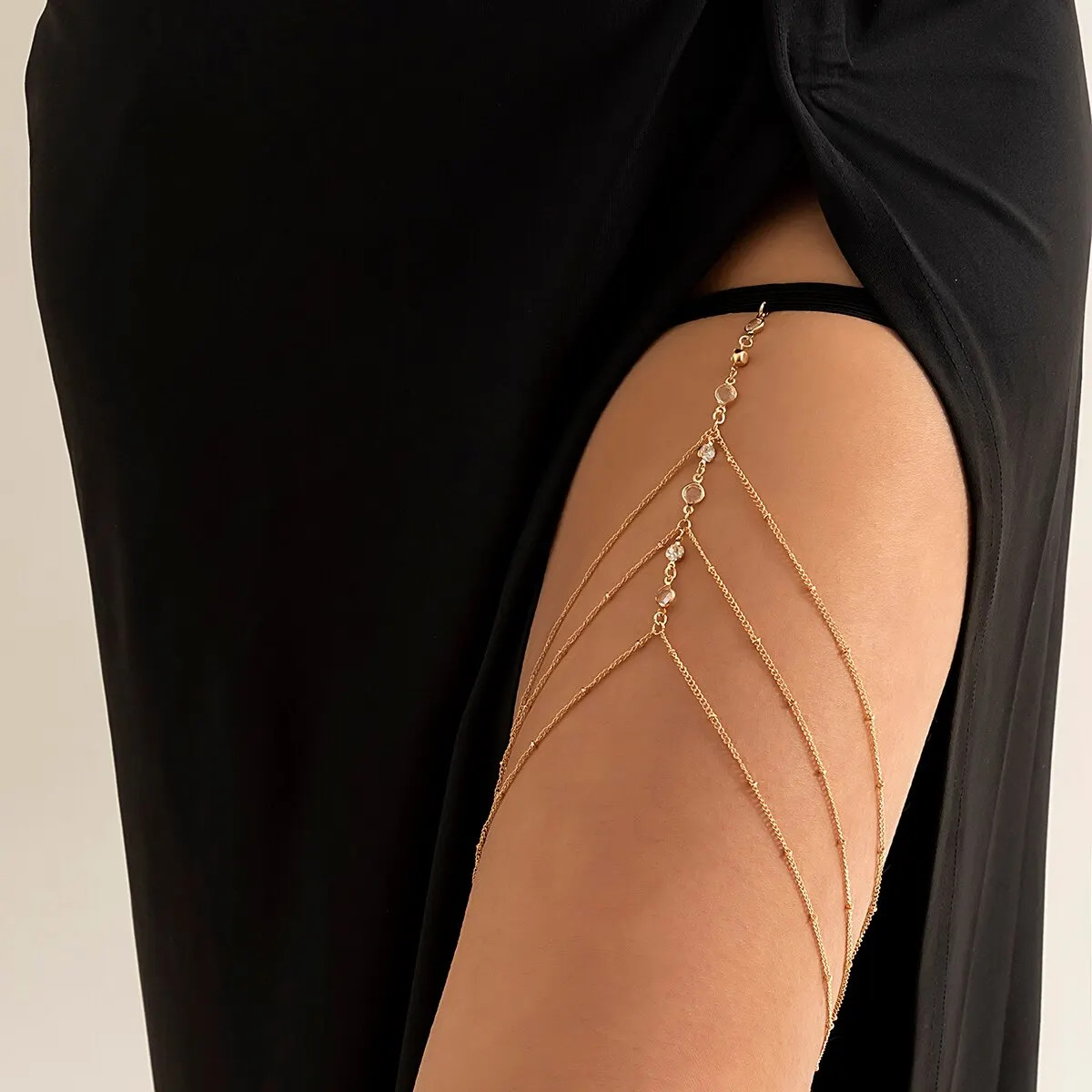 Crystal Leg Thigh Chain for Women Sexy Tassel Body Jewelry Dress Decorate