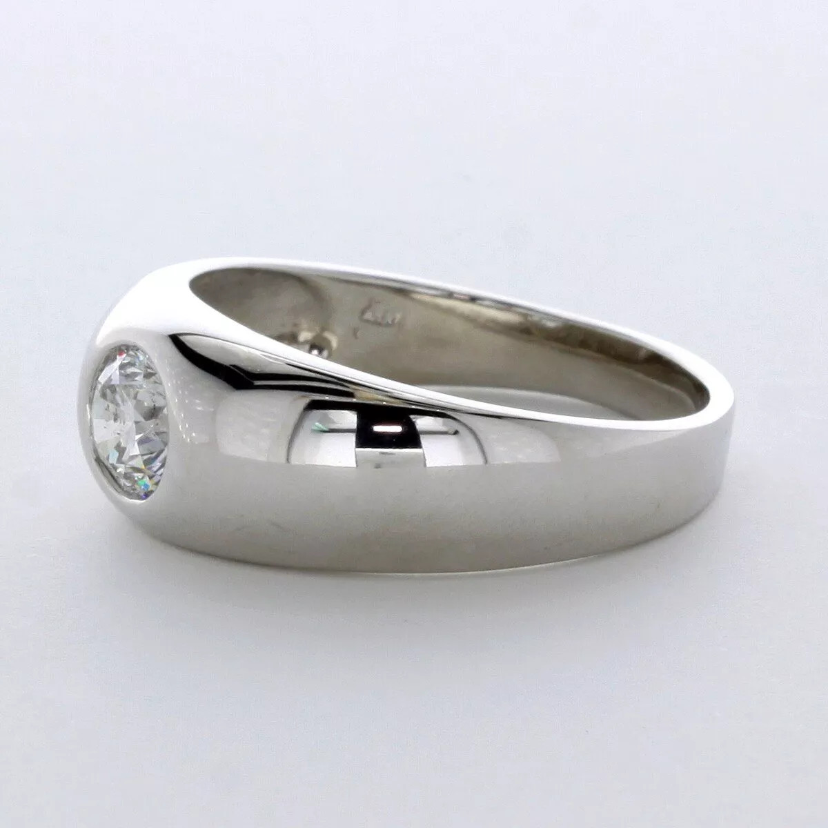 Solitaire Engagement Ring 14K Gold Classic 1.05 CT Round Lab-Grown Diamond E SI1