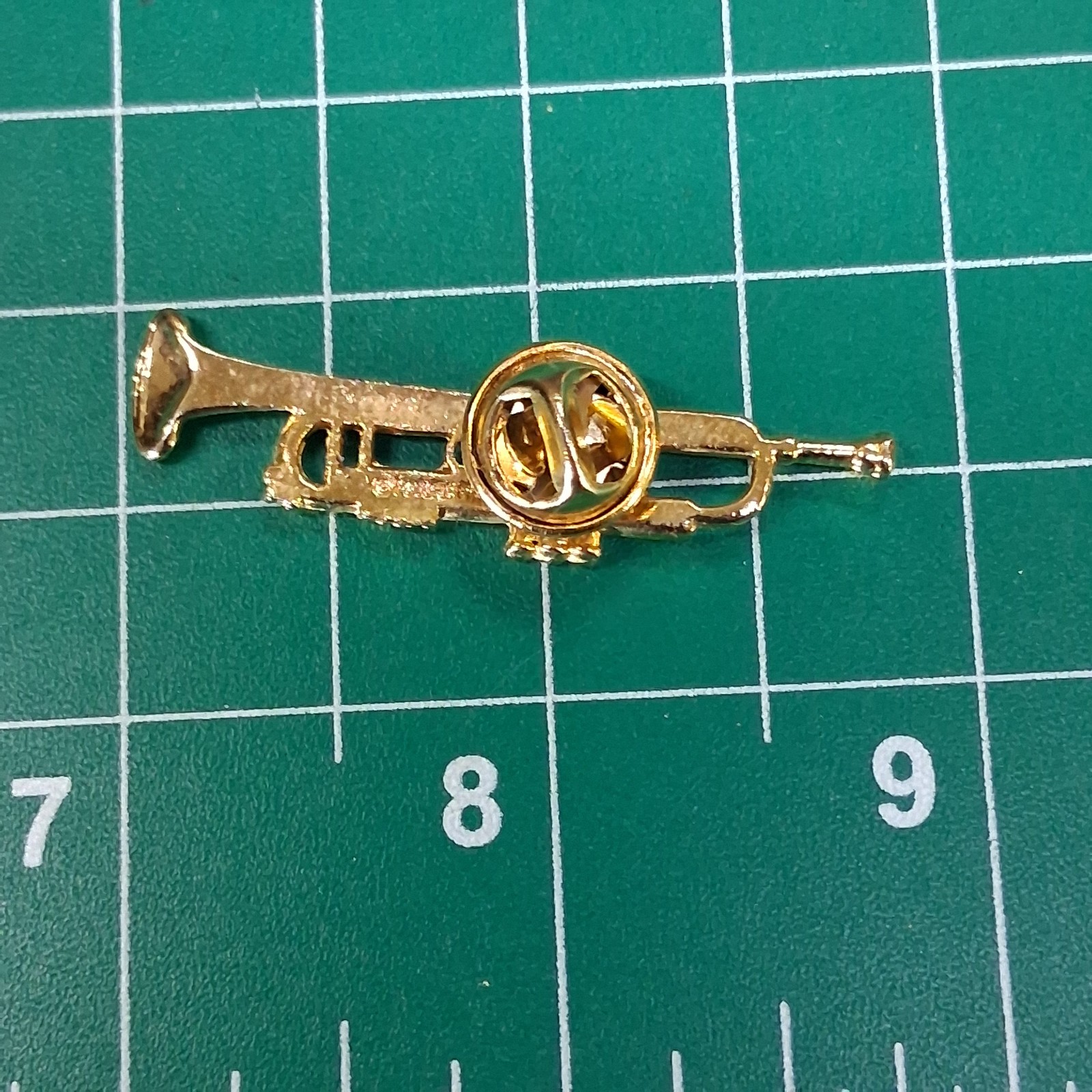 Vintage Future Primitive Gold Tone Trumpet Design Pin