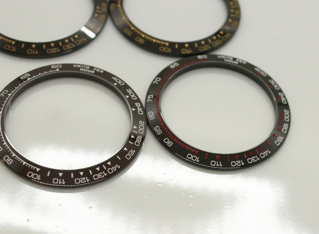 Ceramic Bezel Inserts Fits for Rolex Daytona Rose Gold, White Red , Black White