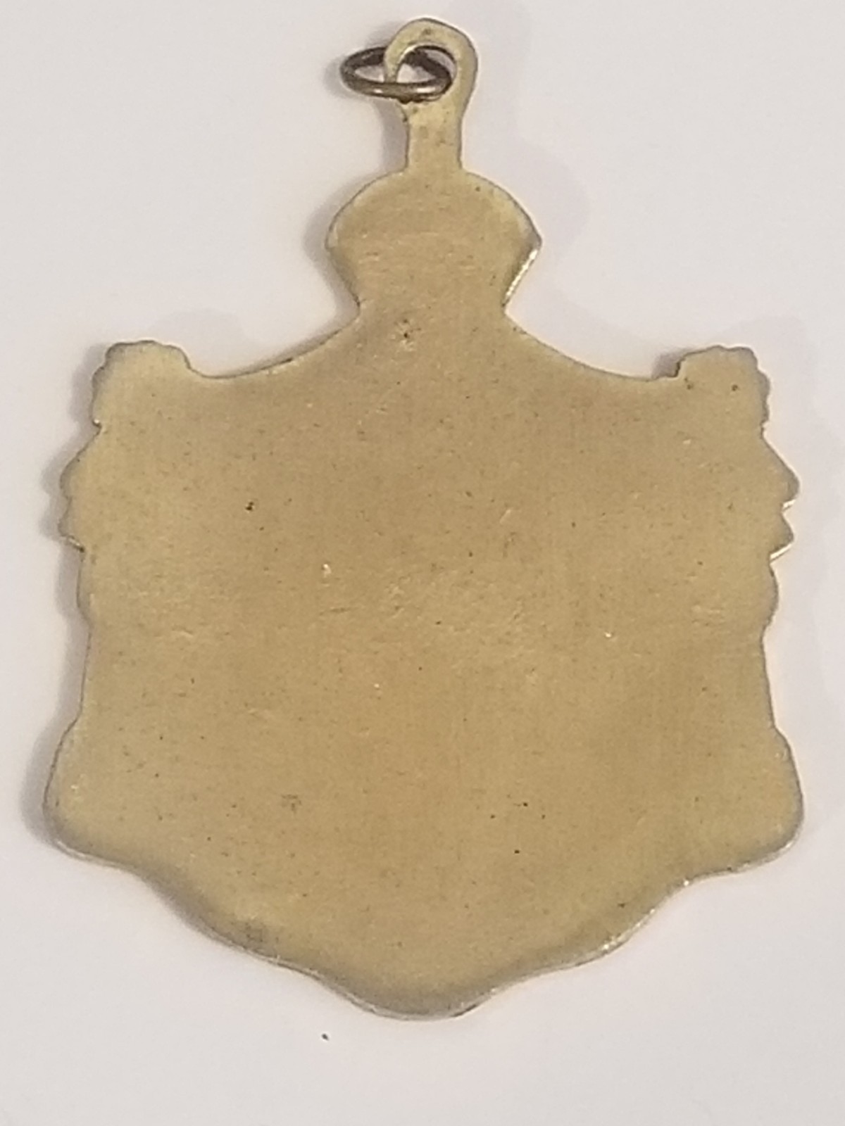 Vintage 1960’s Hawaiian Coat of Arms Pendent Gold Toned Metal and Enamel