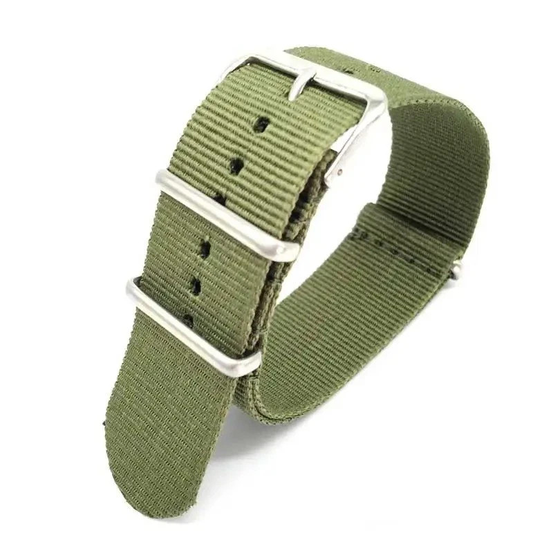 Nylon Watch Strap 18/20/22mm Sport Army Buckle Band