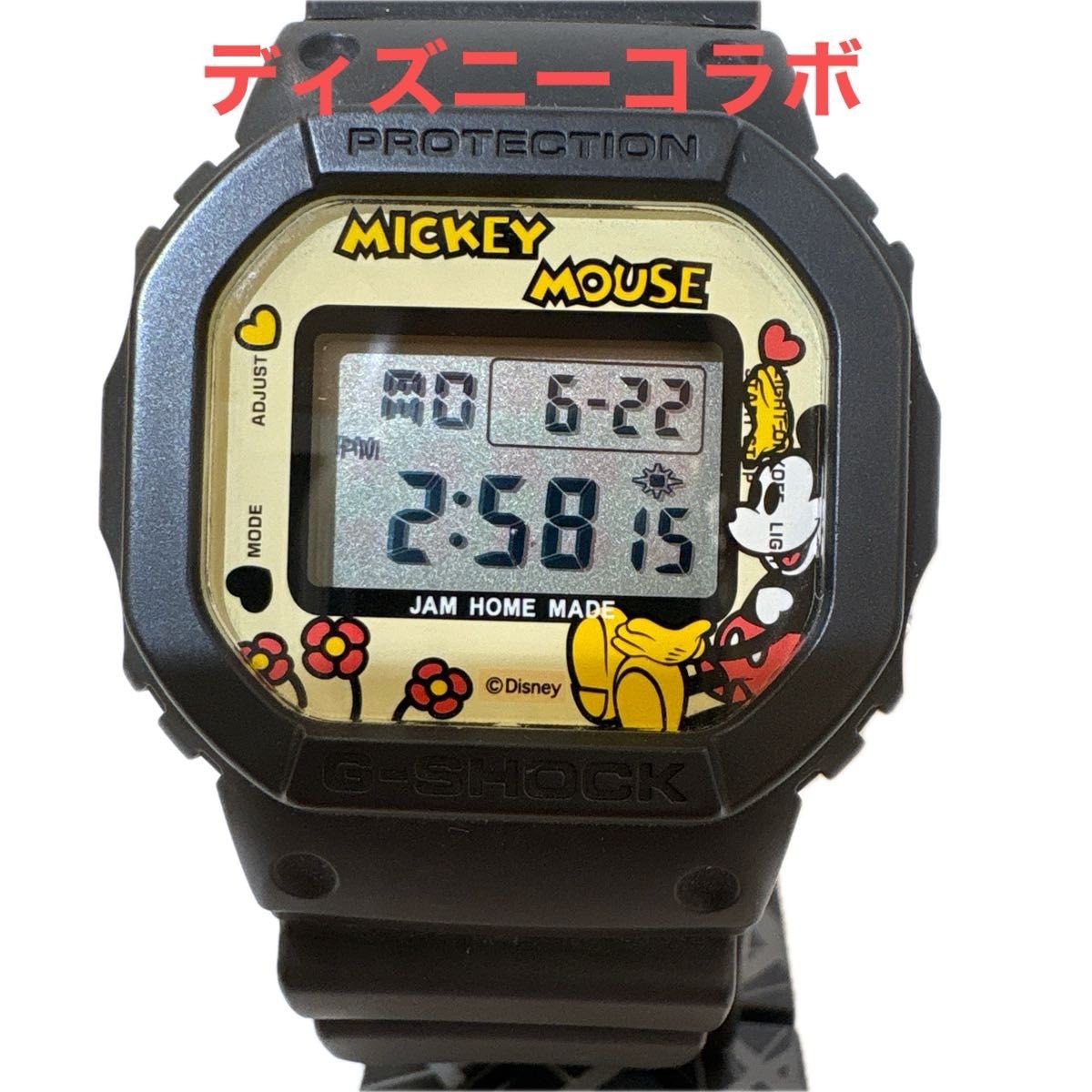 G SHOCK JAM HOME MADE Mickey Mouse DW 5600 quartz wristwatch used working condit