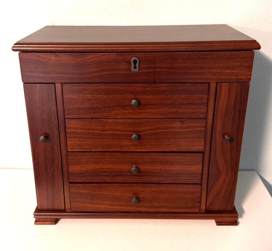 Monet Dark Walnut Jewelry Box