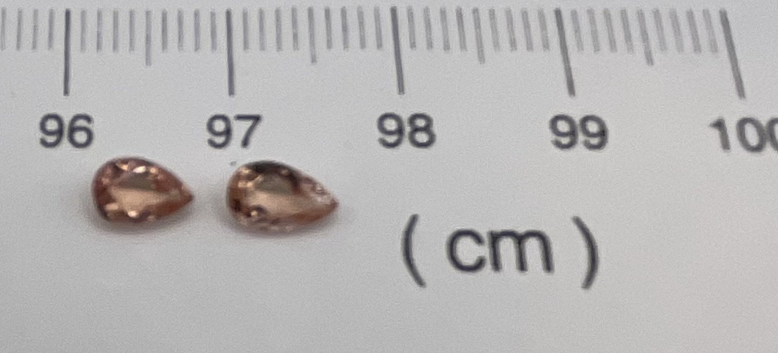Imperial Topaz 0.96 Ctw Pair Clarity IF Pear Cut Pink Brazil I154