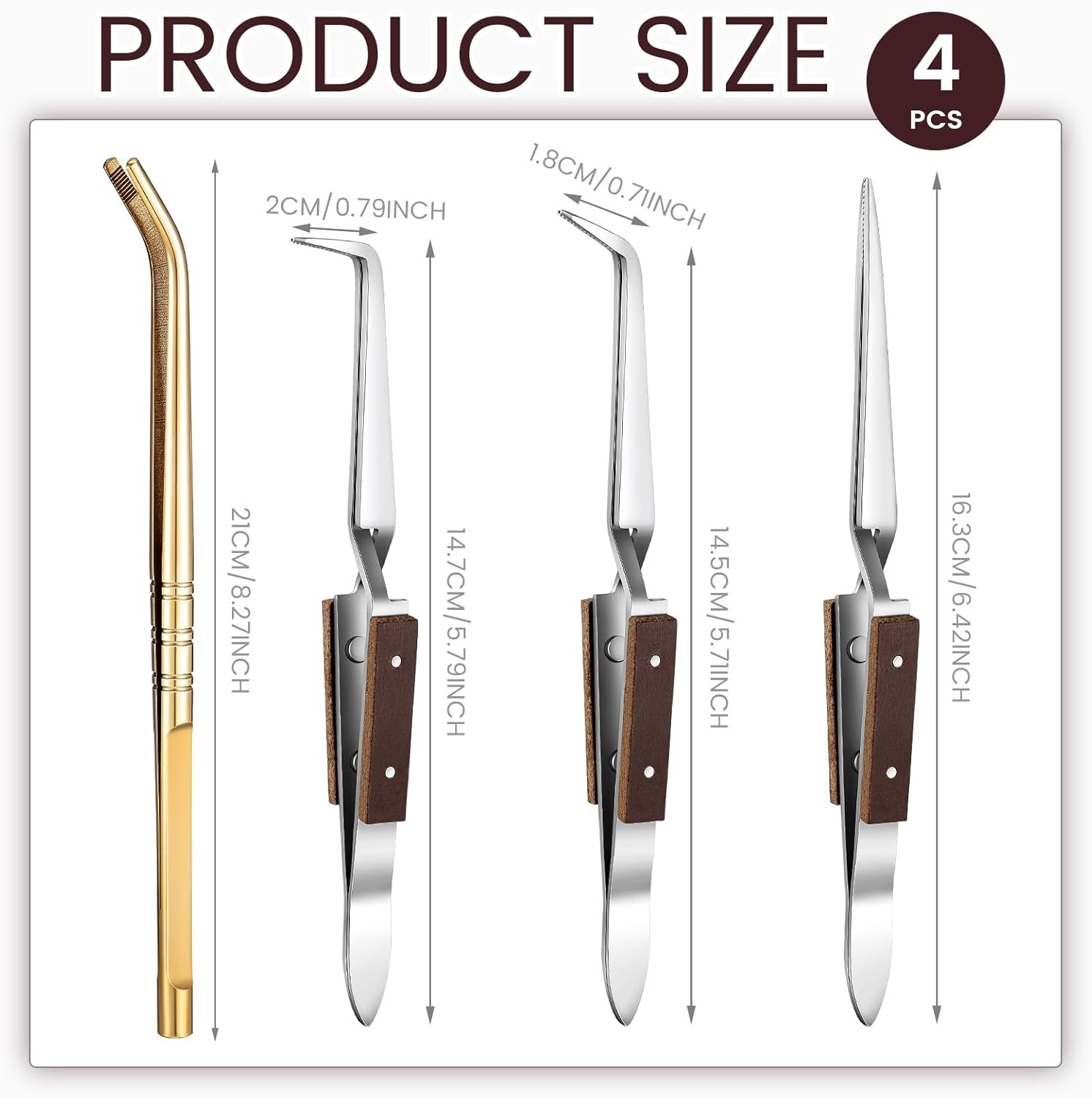 Gisafai 6PCS Jewelry Soldering Kit with Ceramic Blocks Tweezers Tongs Set