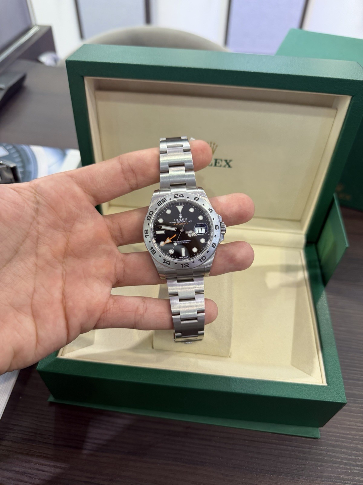 Rolex Explorer II – 216570 – 2018 – FULL SET!! Unworn Unsized With White Tag!!