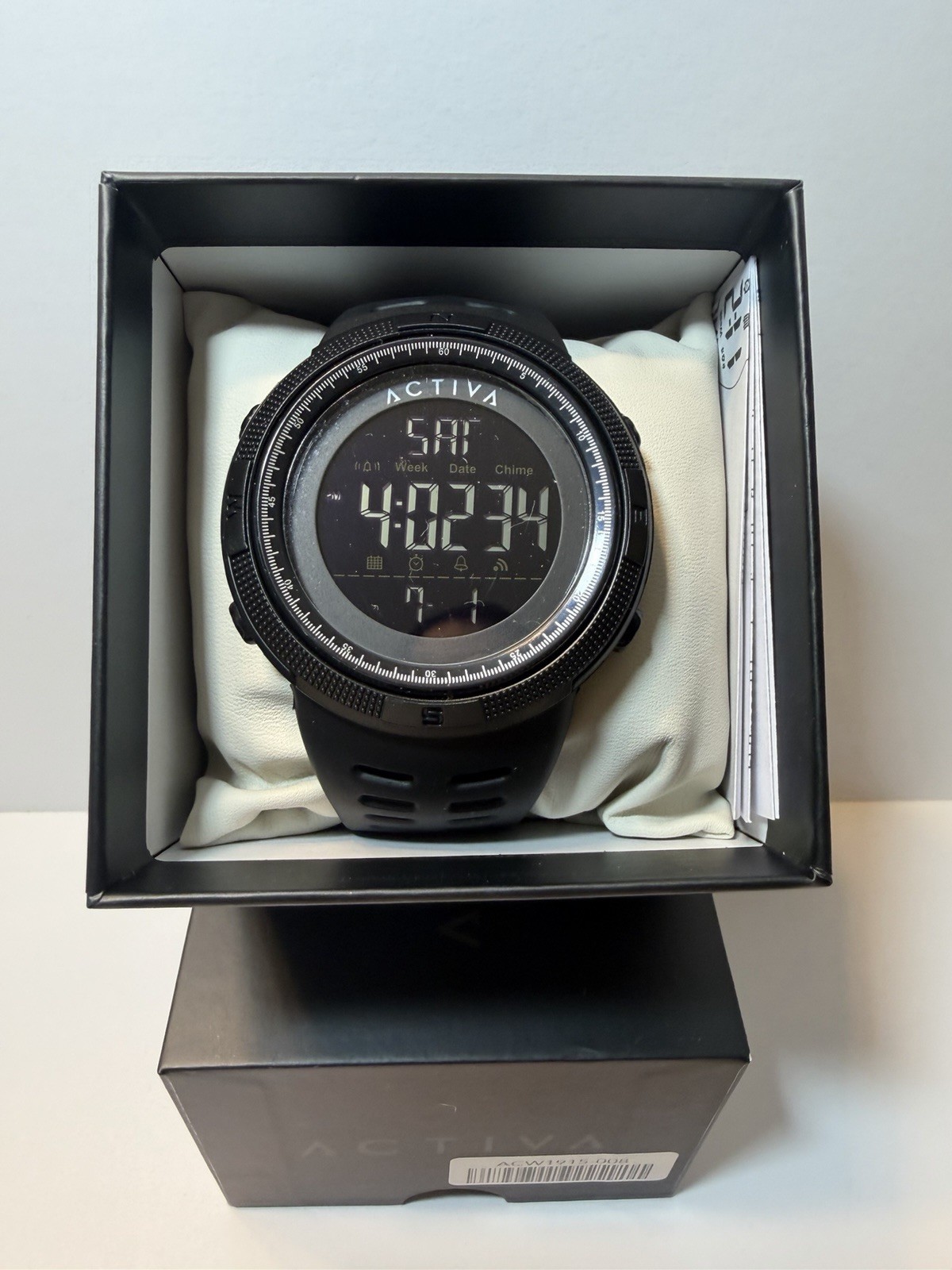 Activa x Invicta ACW1915-008 Men’s Digital Sport Watch 50mm Black New