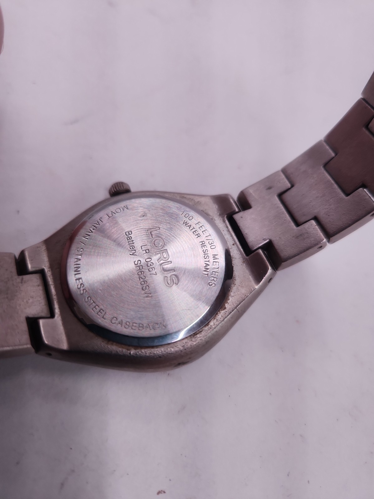 LORUS Mens Watch Steel Case Blue Dial Silver Tone Quartz 30m WR LR0367