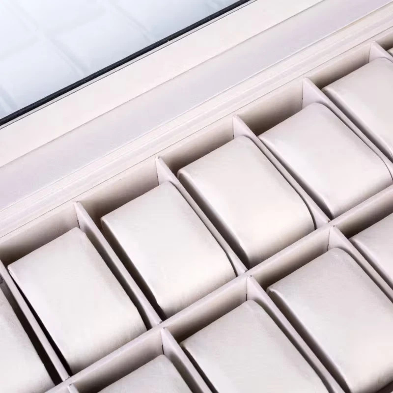 6/10/12/20/24 Slots Watch Box Top Storage Display Case Organizer Gift