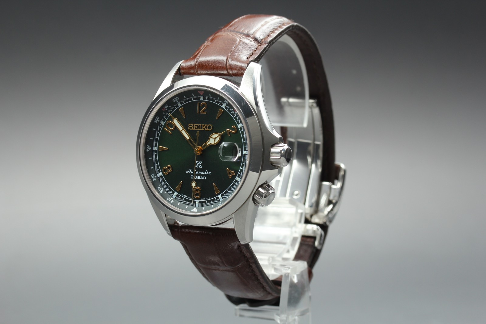 SEIKO Prospex Alpinist SBDC091 Moss Green AT Date Men’s Watch [Band Little Wear]