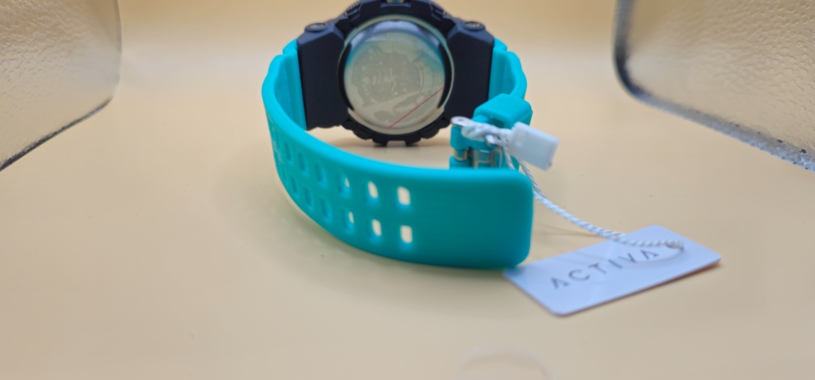 Activa From Invicta Men’s Digital Watch 49mm 495494 New In Box Aqua Silicone.