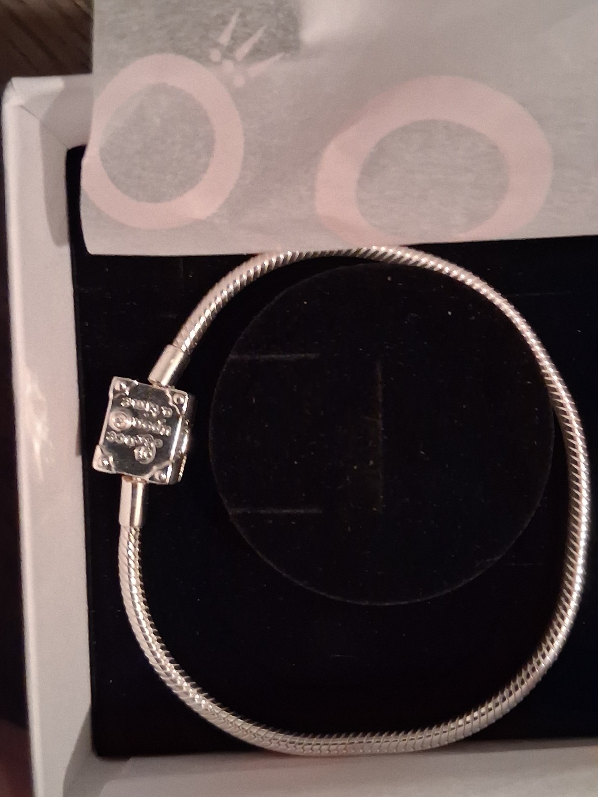 New In BOX PANDORA 925 Gold Charm Storybook Bracelet Disney Princess. Size 6.7