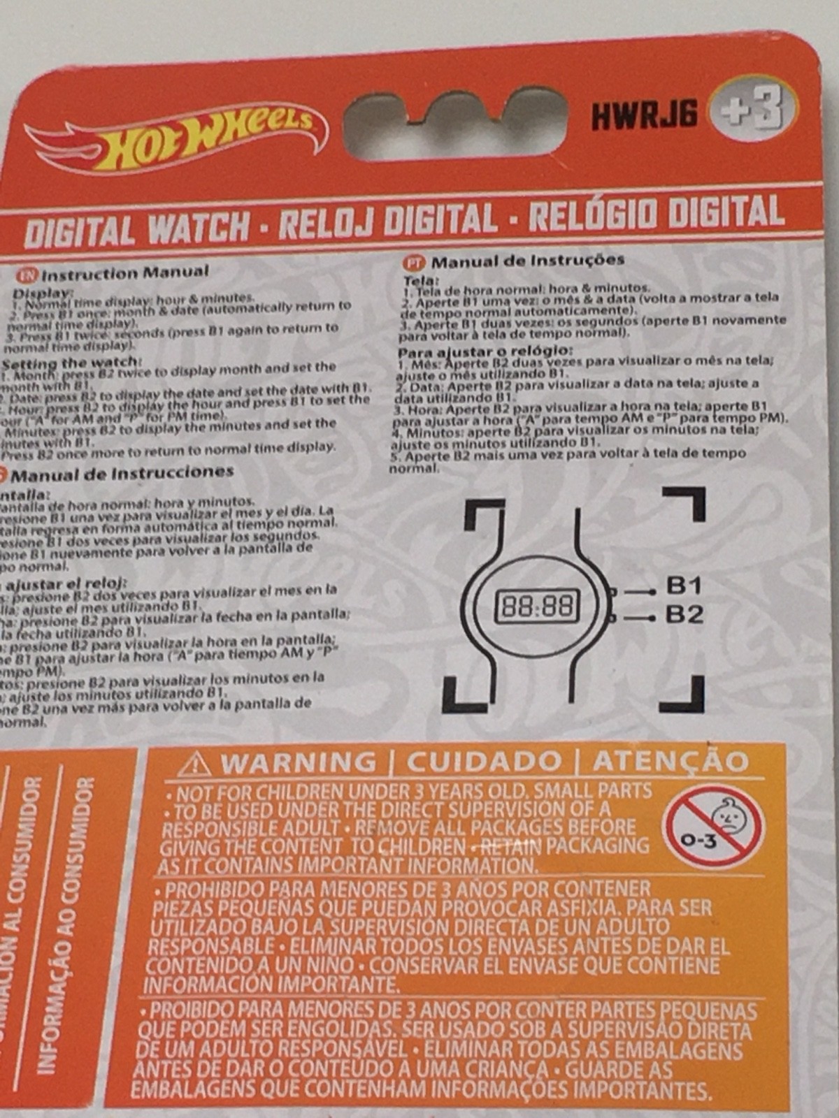 Collectors Item, Or Just Wear & Enjoy: Circa 2014 *Hot Wheels Digital Watch: New