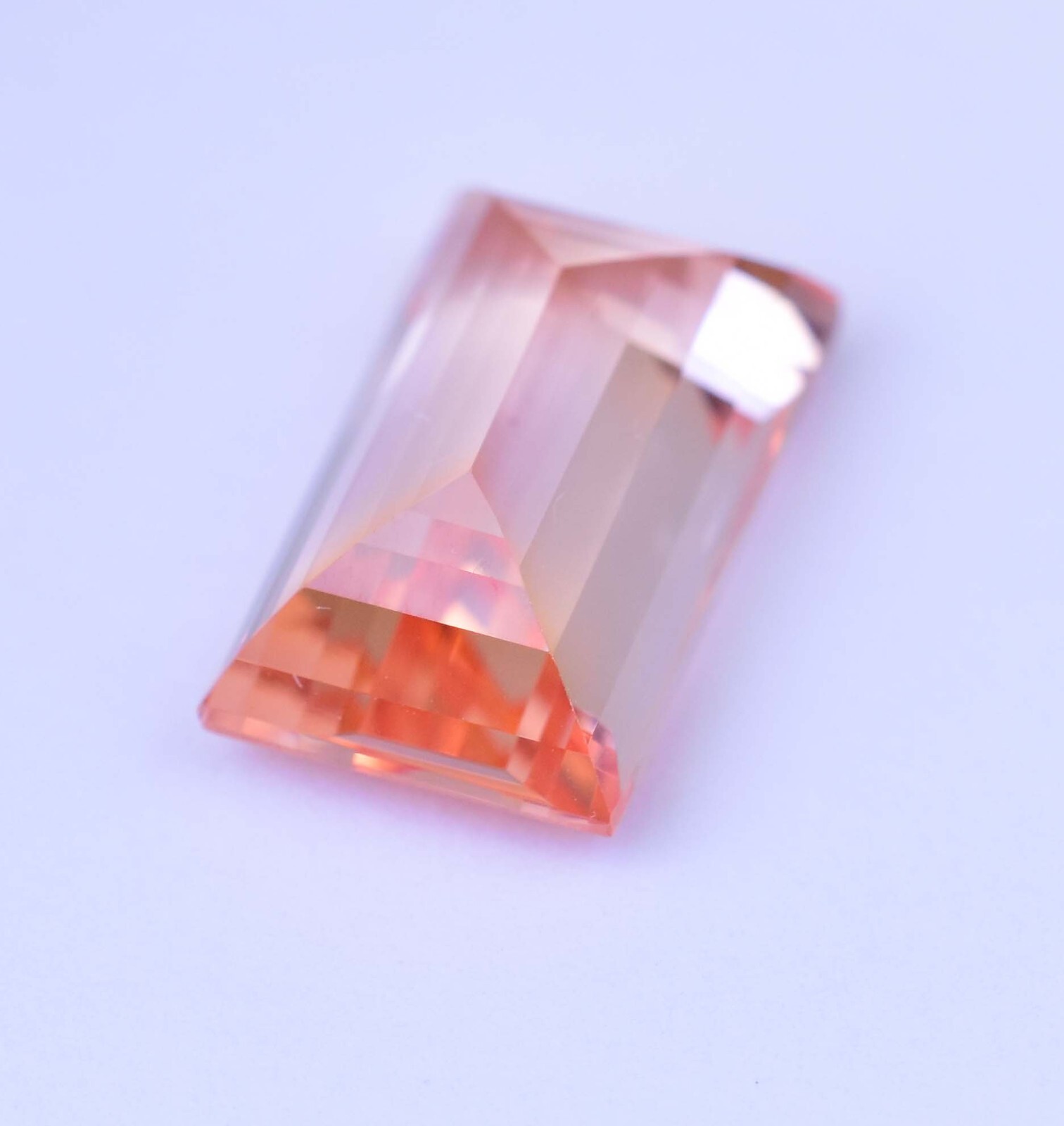 Natural imperial Topaz 9.10 Ct Baguette Stunning AGL Certified Loose Gemstone