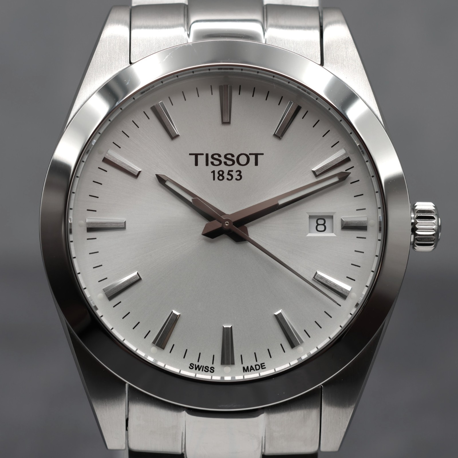 Tissot Gentleman 40mm Silver Dial Swiss Quartz Sapphire Watch T127.410.11.031.00