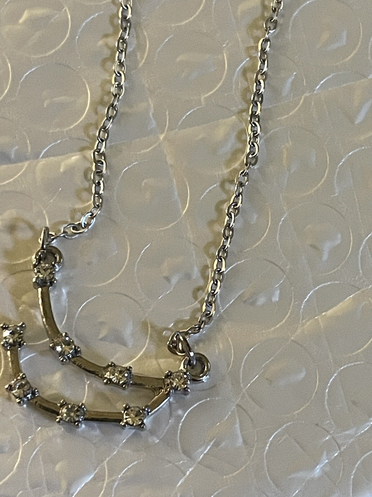 Capricorn Zodiac Necklace Sterling Silver 925 adjustable 17.5”-20” #386