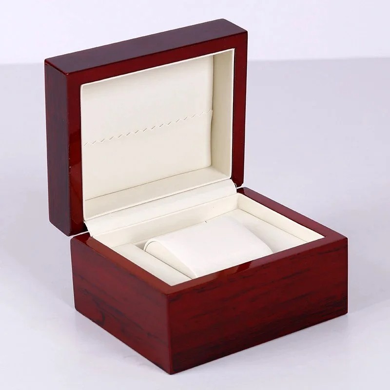 Solid Wood Lacquer Watch Box Storage Case High-End Display Gift Packaging