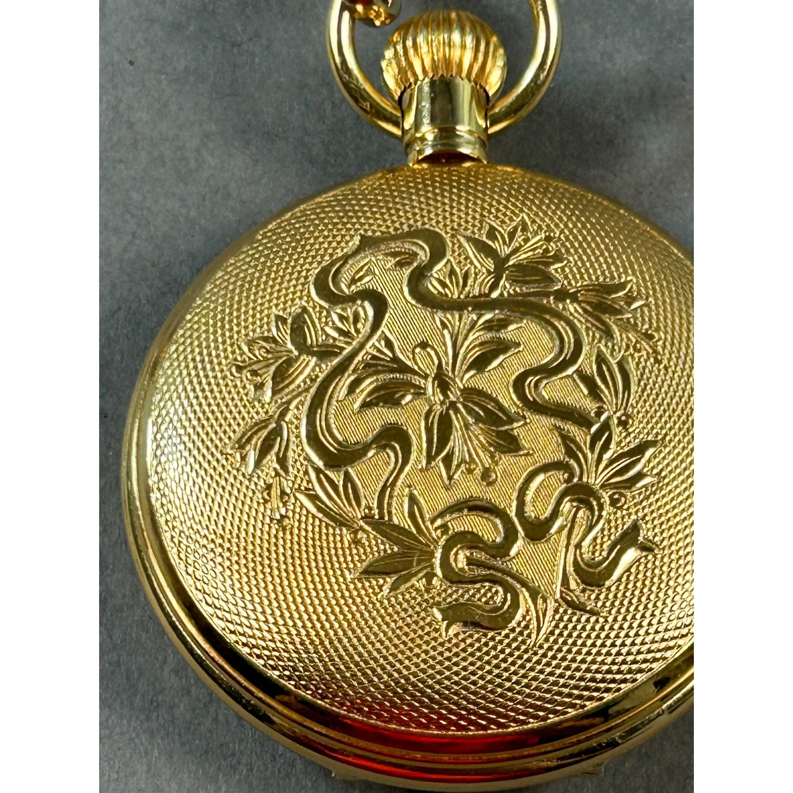 Vtg. Colibri Swiss Made Pocket Watch Hunter Case Roman Numeral Hadley Untested