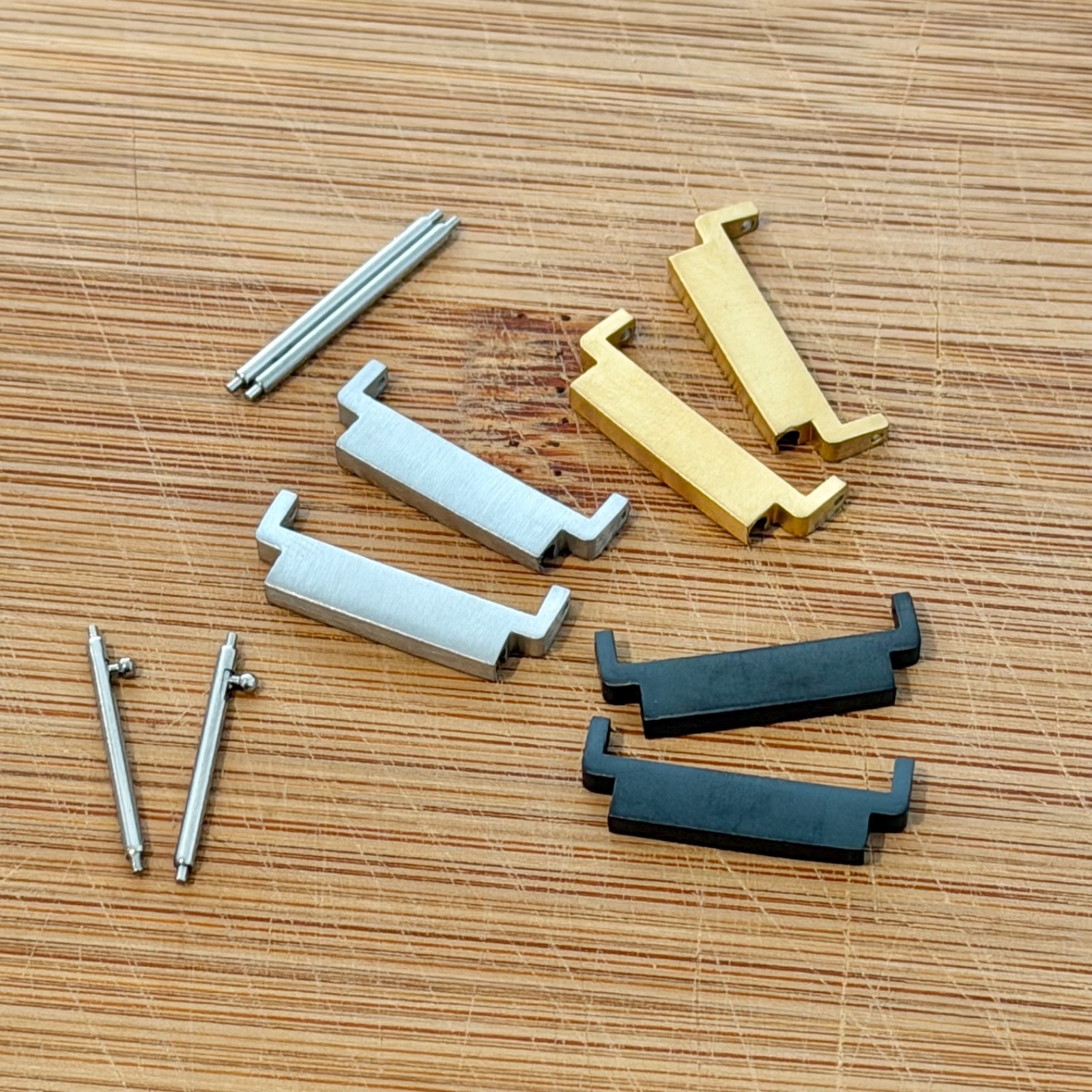 18mm to 20mm Adapters for Casio F91W-1, Watch Band Converters – Stainless Steel