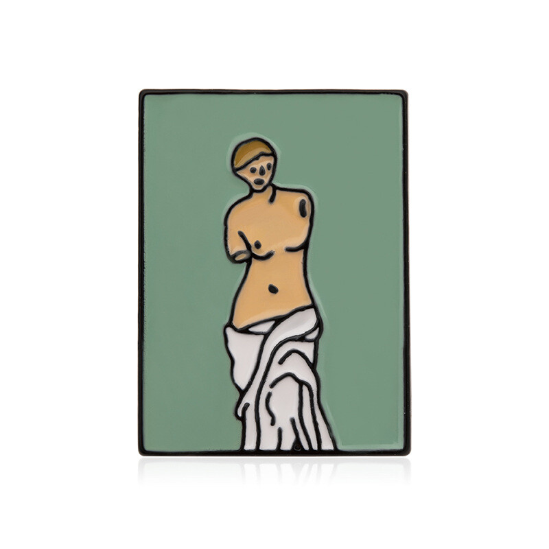Le Rêve, Venus de Milo, Vincent van Gogh, Mona Lisa, Girl w/ Earring Enamel Pins