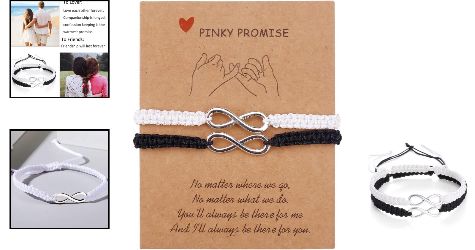 Personalized Yin Yang Couple Bracelets – Adjustable Infinity Friendship Jewelry