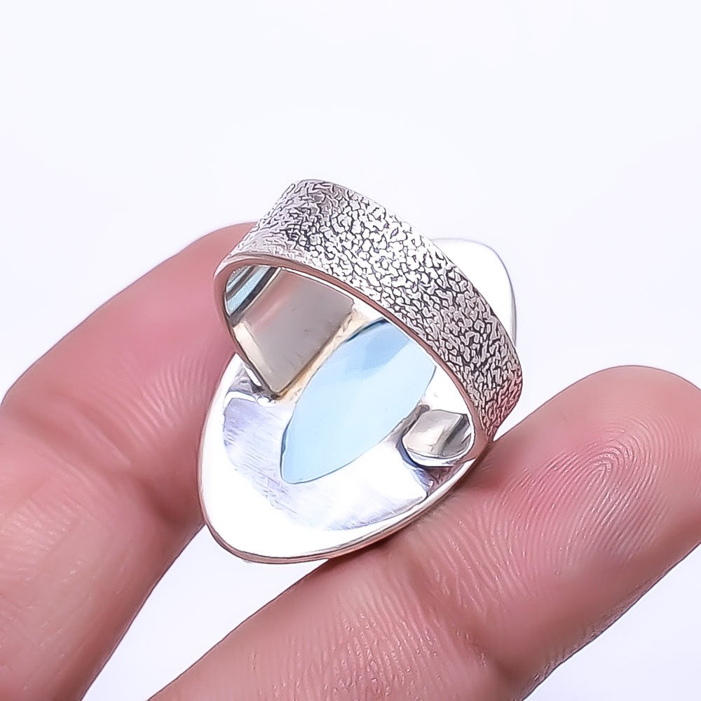 London Blue Topaz 925 Sterling Silver Ring S.9 R26117584, Christmas Gift