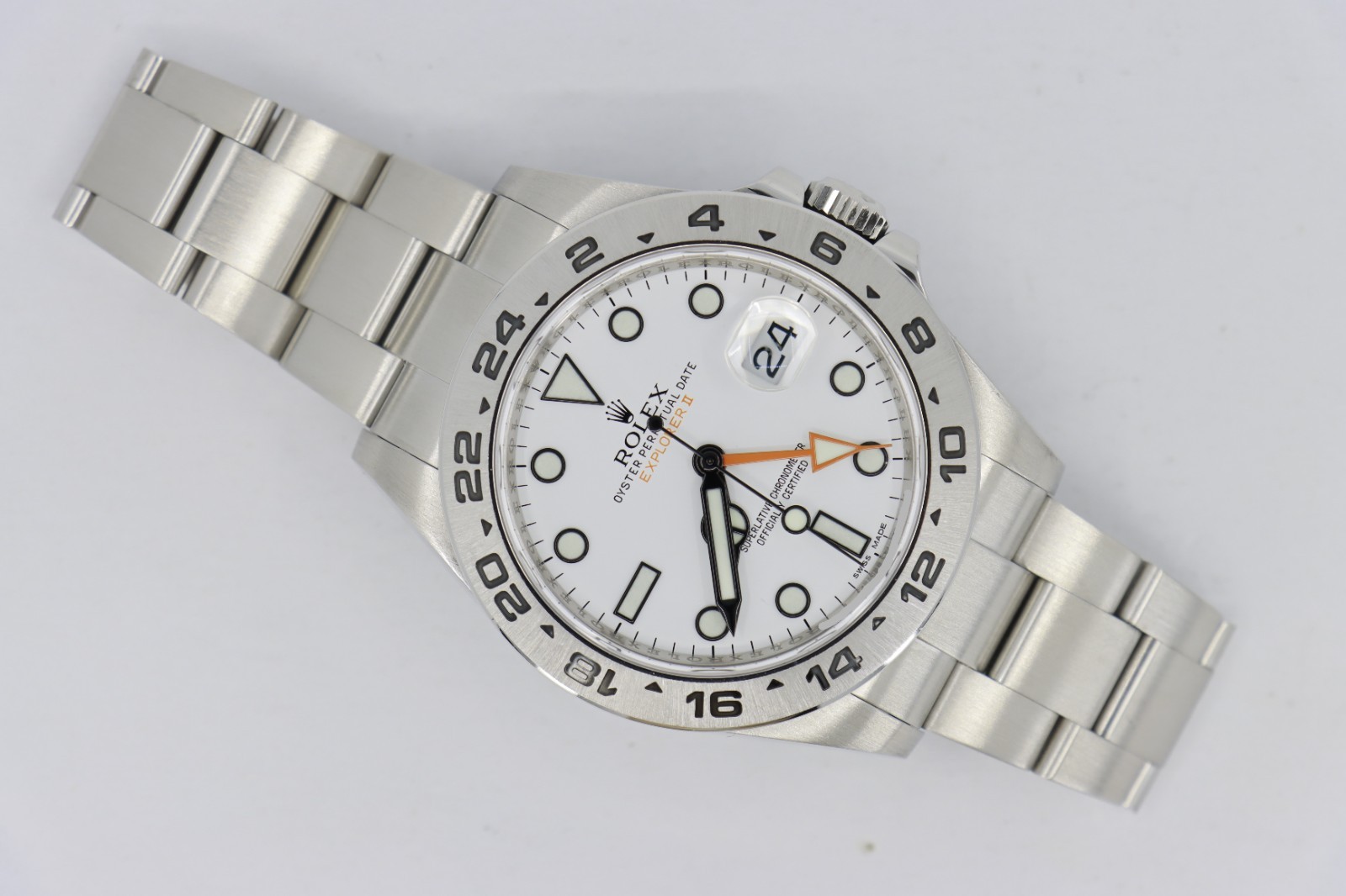 Rolex Explorer II 216570 White Polar Dial 42mm Box & Papers Year 2012