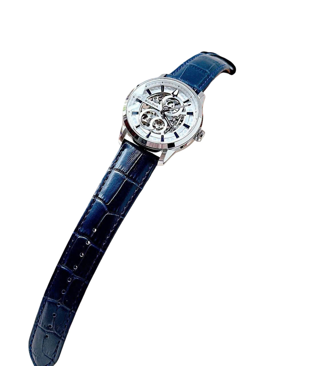 Bulova Sutton Silver Dial Automatic Stainless Steel Men’s Watch 96A330
