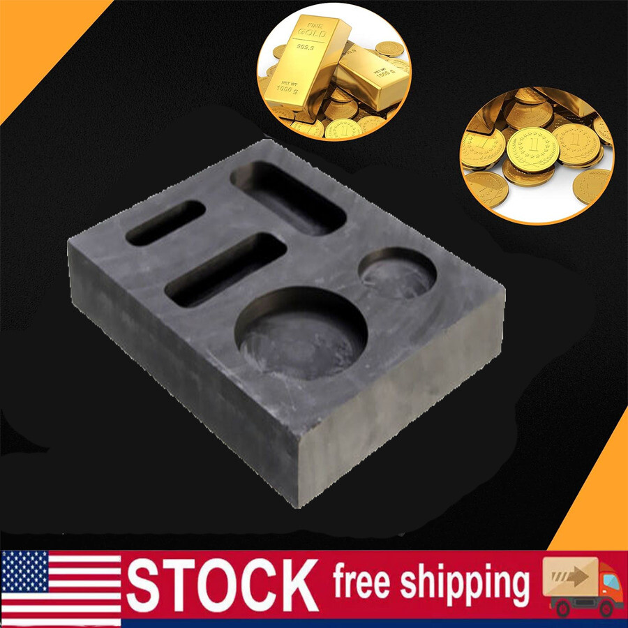 Gold Silver Graphite Ingot Mold Crucible For Melting Casting Refining