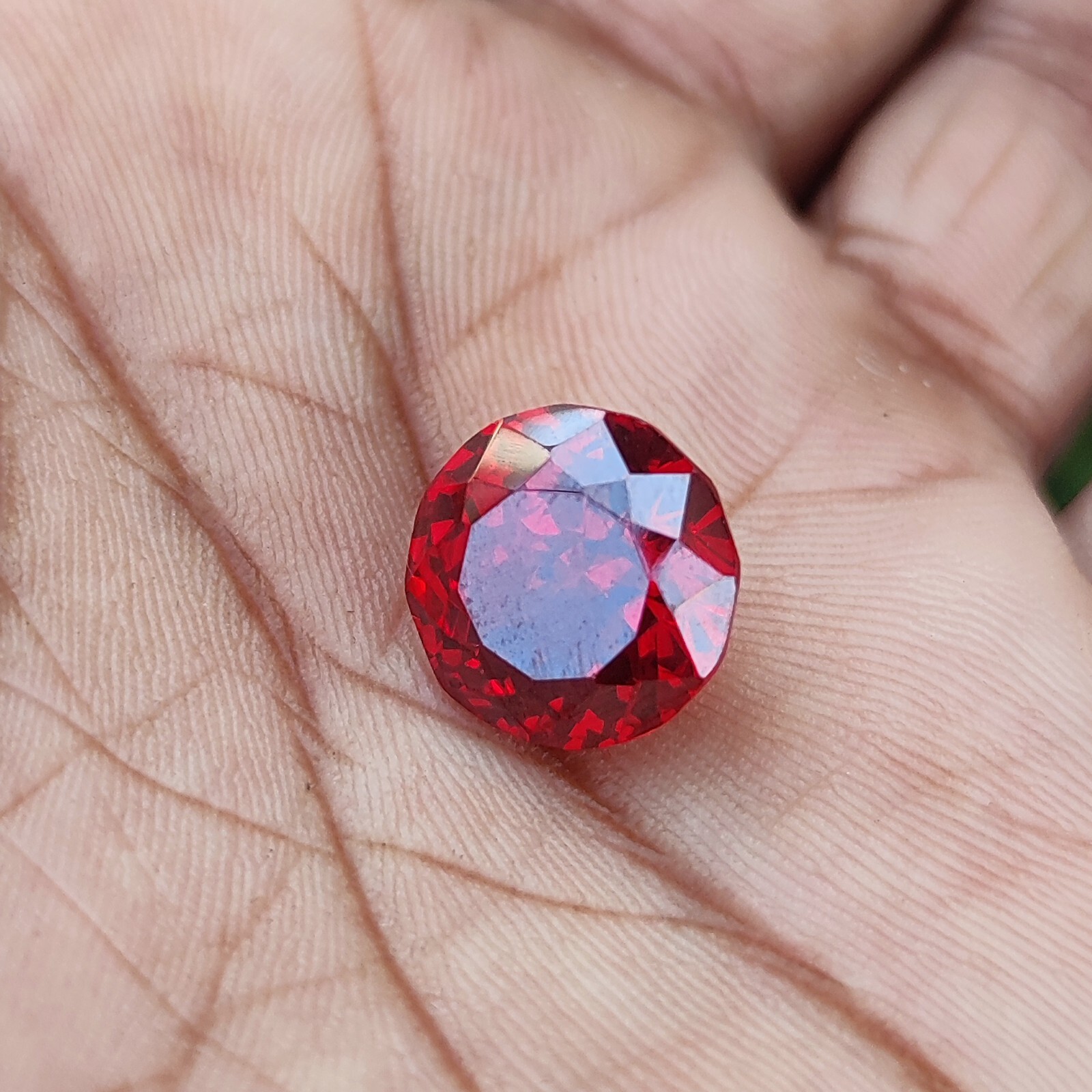 26.75 Ct Natural Precious Royal Red Topaz Loose Certified Gemstone Round Shape