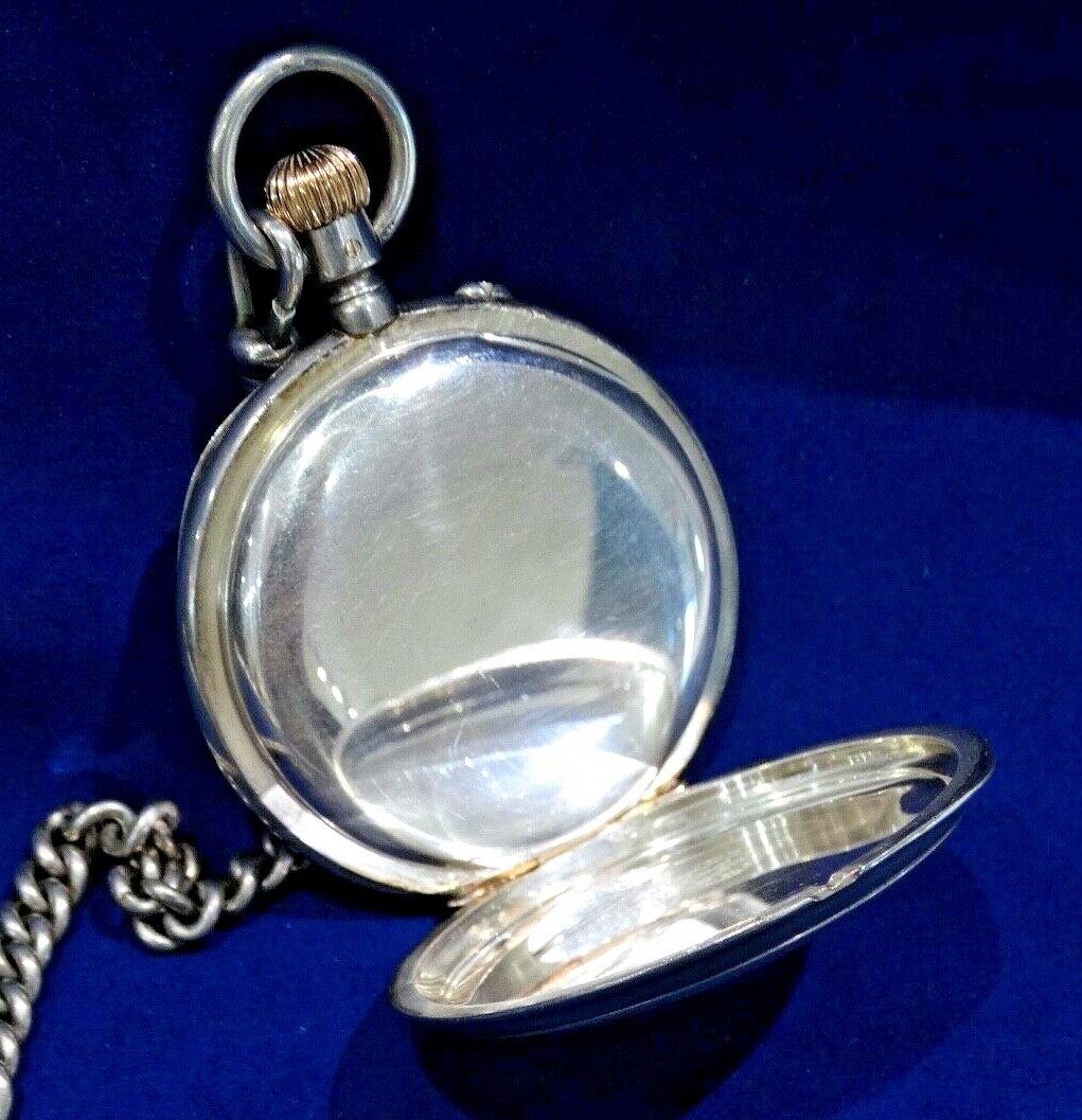 1910 A. LANGE & SOHNE GLASHUTTE POCKET SILVER & GOLD POCKET WATCH