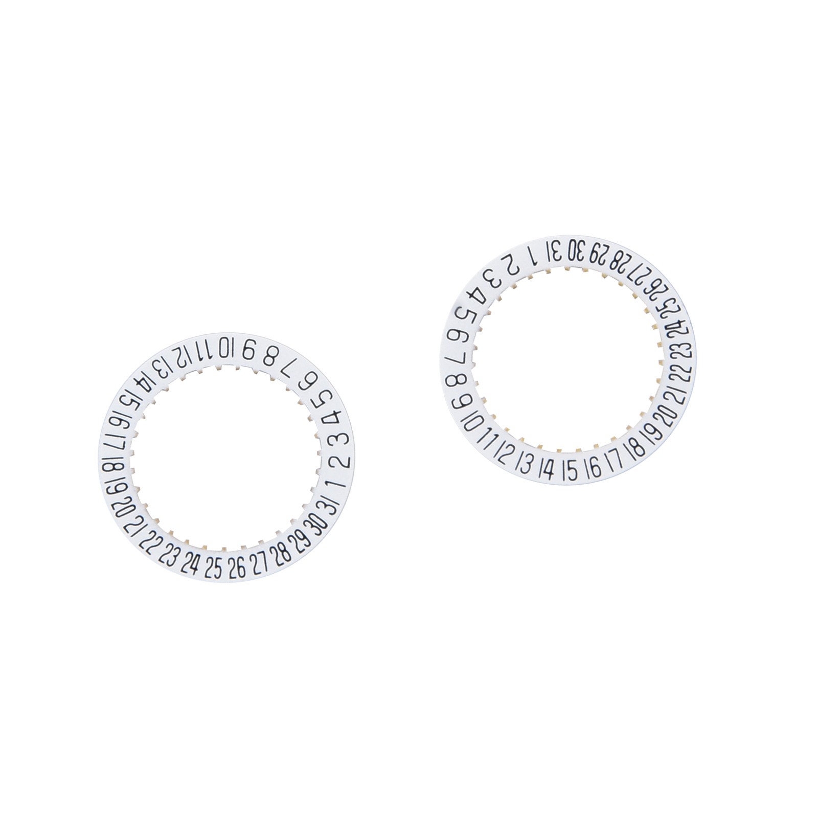 2X Date Indicator Calendar Wheel Disc Plate AT 6 For ETA 2804-2 2824-2 2892A2