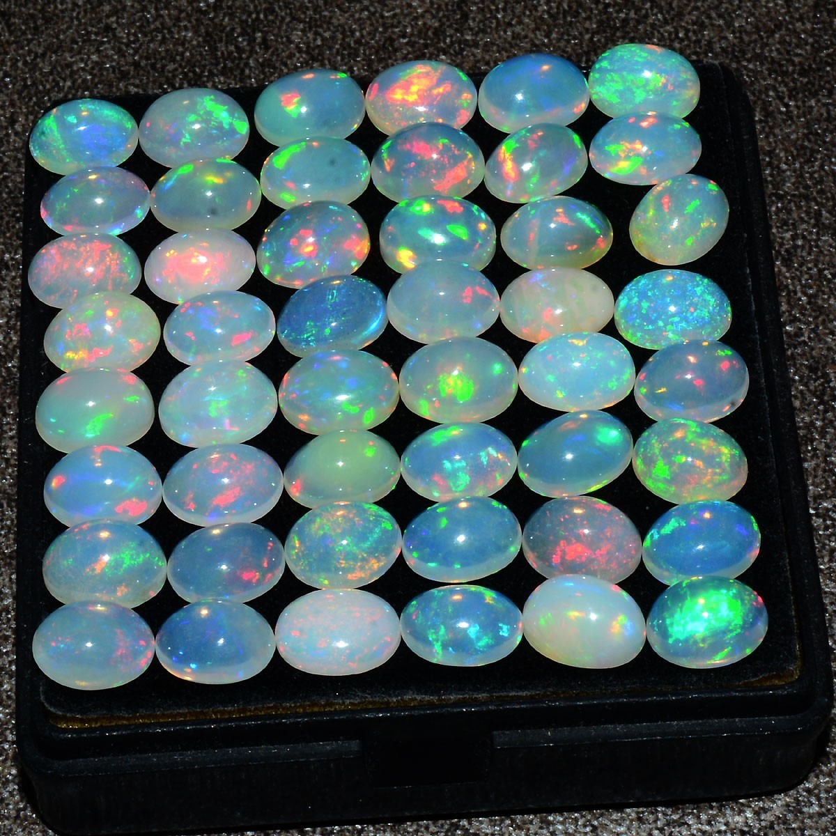Set 10 Pcs Natural Opal Ethiopian Hi-Grade 9mmx7mm Flashy Colors Loose Gemstones