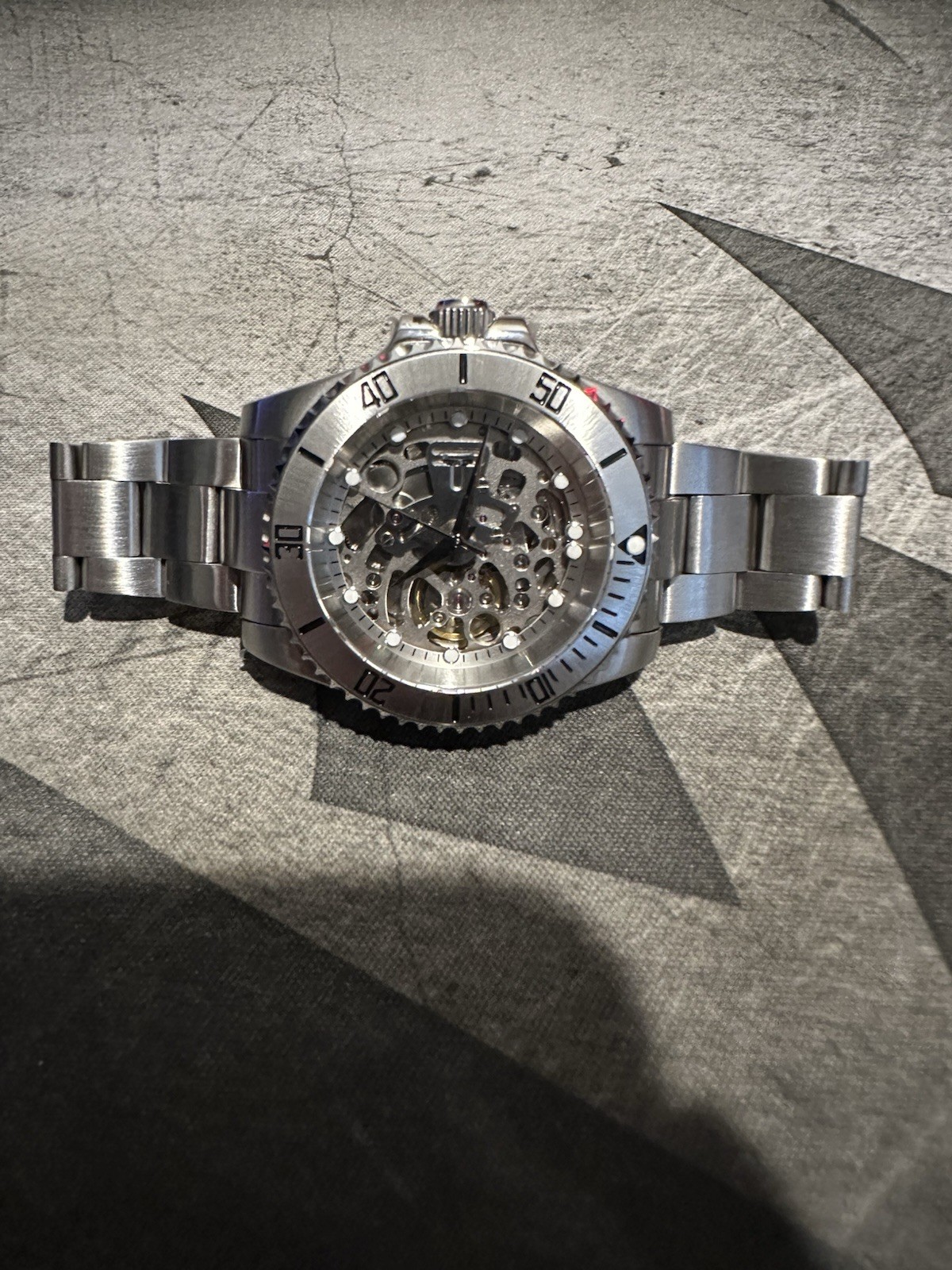 NH70A Skeleton Automatic Stainless Steel 40mm Exhibition Caseback Custom Watch