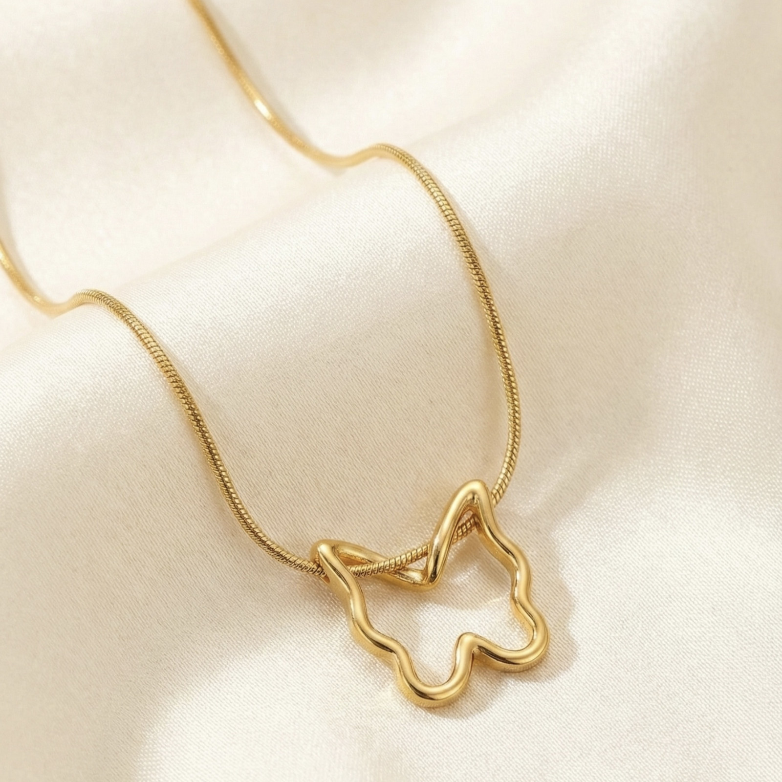 Anti Tarnish Necklace, 18K Gold Plated, Stainless Steel Jewellery, Gift for Her